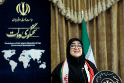 Presser of Iranian government spokeswoman