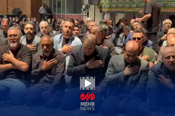 عزاداری وزیر ورزش و مسئولان فدراسیون‌ها در گرامیداشت شهدای ورزشکار