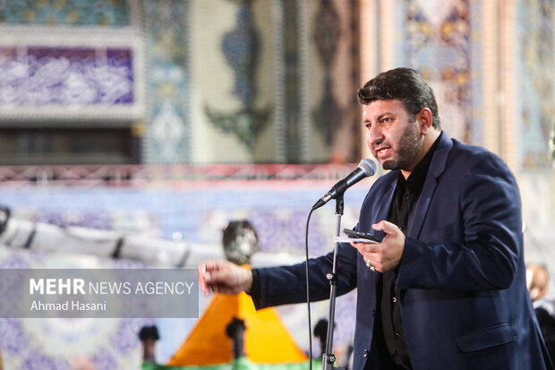 عزاداری زائران استان خراسان شمالی در حسینیه حرم امام رضا (ع)