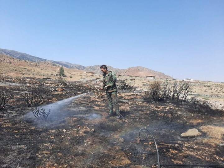 حریق منطقه امامزاده قطری مهار شد