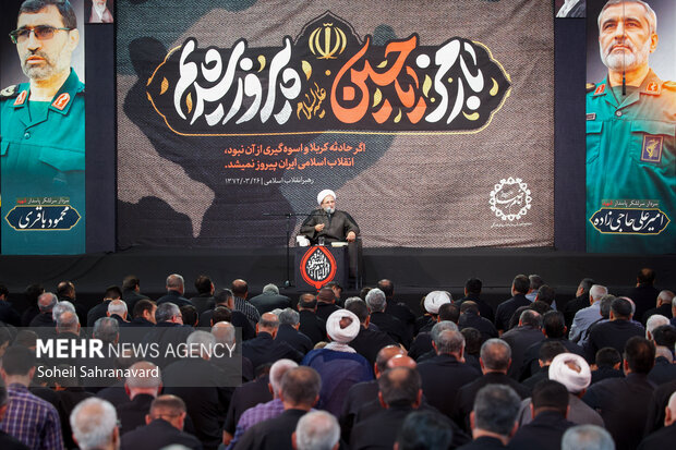 مراسم ختم سرلشکر شهید امیرعلی حاجی‌زاده