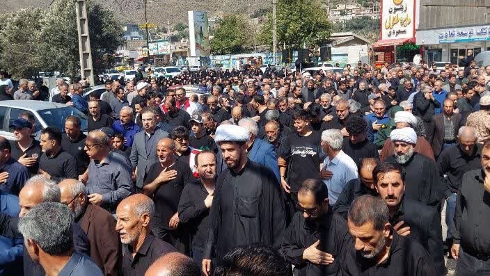 وداع باشکوه مردم با شهید وطن «محمد همتی‌نژاد» در رودبار