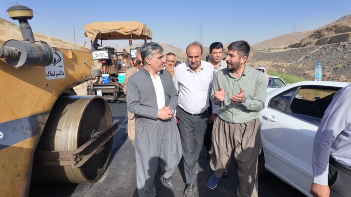 پایان عملیات آسفالت محور «ننله – باباریز» در آستانه بهرهبرداری