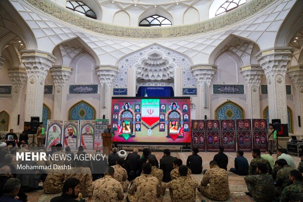 مراسم بزرگداشت شهدای اقتدار ایران در اردبیل