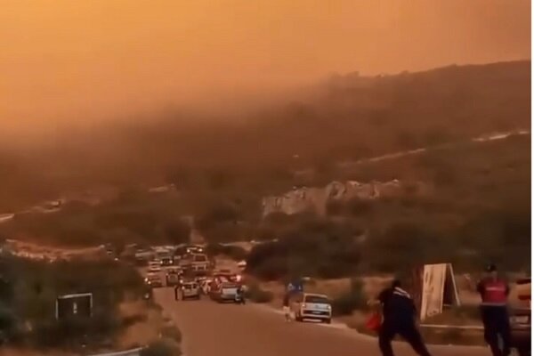 حریق گسترده در جنگلهای منطقه «چشمه» در ترکیه+ فیلم