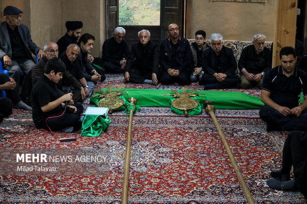 روایتی از ماسوله در ششمین روز محرم؛ علمها سبزپوش می شوند