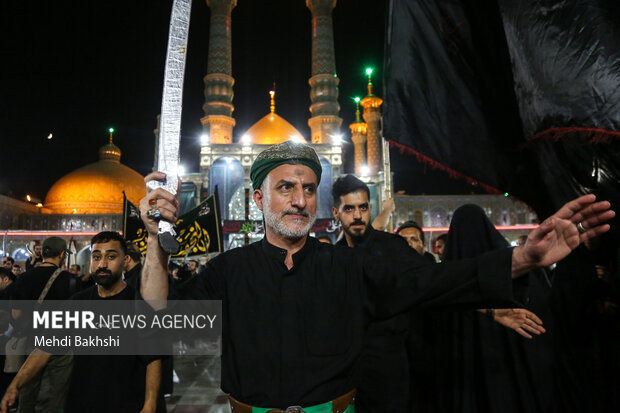 دسته عزاداری «مشق شمشیر» نجفی‌های مقیم قم