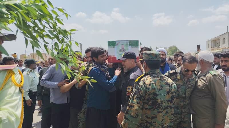 گنبدکاووس در سوگ و سربلندی؛ وداعی بی‌نظیر با شهید منصور گرگیچ مهر