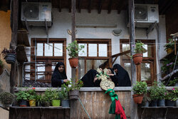 تصاویری از آئین علم‌بندان در ماسوله