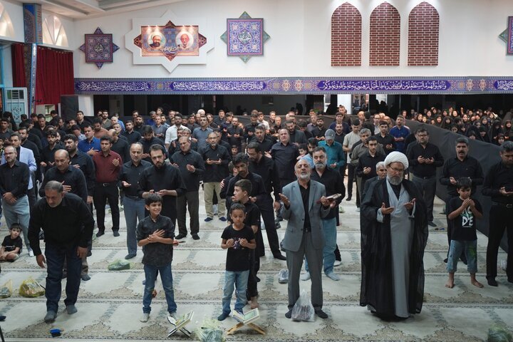 عزاداری شب هفتم محرم در حسینیه ثارالله یاسوج