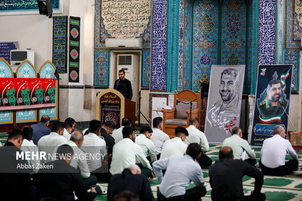 مراسم ختم شهید «سعید آذربادگان» در بندرعباس