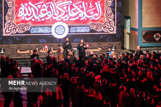 عزاداری شب هفتم محرم در حسینیه اعظم ثارالله ارومیه