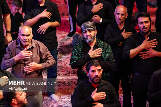 عزاداری شب هفتم محرم در حسینیه اعظم ثارالله ارومیه