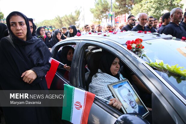تشییع و تدفین پیکر مطهر شهید «ایمان وحیدی» در خراسان شمالی