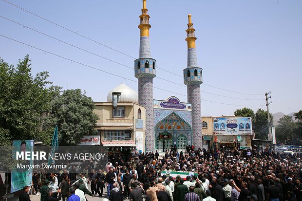 تشییع و تدفین پیکر مطهر شهید «ایمان وحیدی» در خراسان شمالی