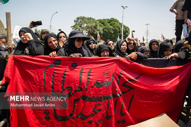 تشییع پیکر شهید مدافع وطن«محمدمهدی مهدی‌پور»در قزوین