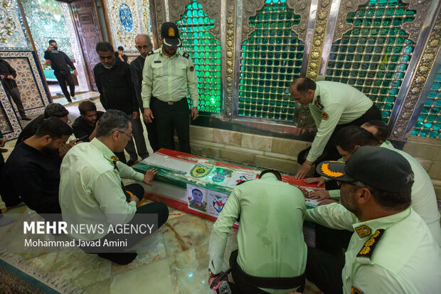 تشییع پیکر شهید مدافع وطن«محمدمهدی مهدی‌پور»در قزوین