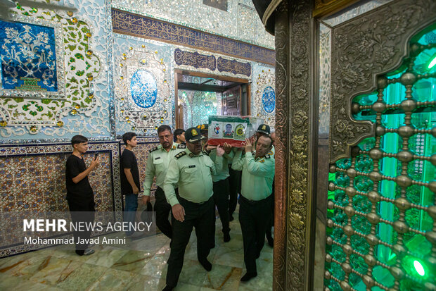 تشییع پیکر شهید مدافع وطن«محمدمهدی مهدی‌پور»در قزوین