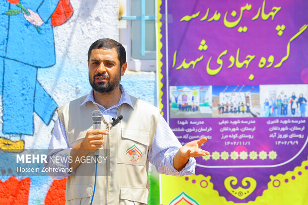افتتاح مدرسه و کتابخانه توسط گروه جهادی شهدا