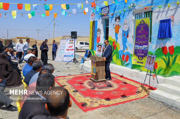 افتتاح مدرسه و کتابخانه توسط گروه جهادی شهدا