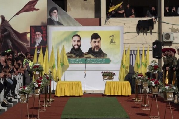 تشییع باشکوه پیکر محافظ شخصی شهید سید حسن نصرالله+ فیلم