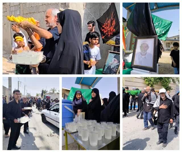 مراسم «علم گردانی» در روستای «درودگاه» دشتستان برگزار شد