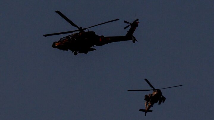 هلی برن کماندوهای اسرائیلی در نزدیکی دمشق