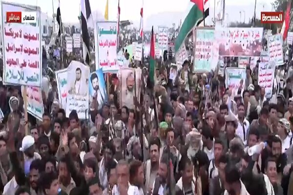 طوفان بشری یمنیها در صنعا