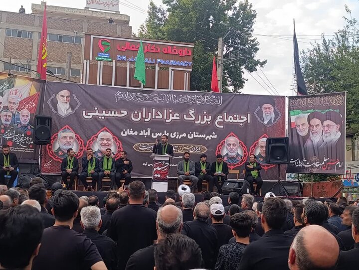 اجتماع عظیم عاشقان اباعبدالله الحسین (ع) در پارس آباد