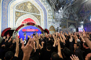 «ذکر دو دمه» در شب تاسوعا؛ حرم مطهر رضوی