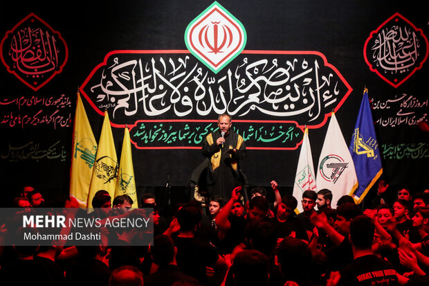 عزاداری شب تاسوعای حسینی در مکتب الشهدا اردبیل