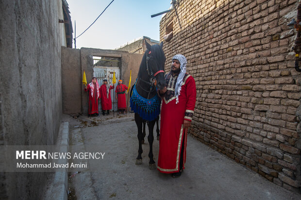 آیین تعزیه‌خوانی در روستای حصارخروان قزوین