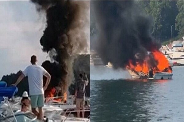 انفجار قایق در ایالت «جورجیا» آمریکا با ۵ زخمی+ فیلم