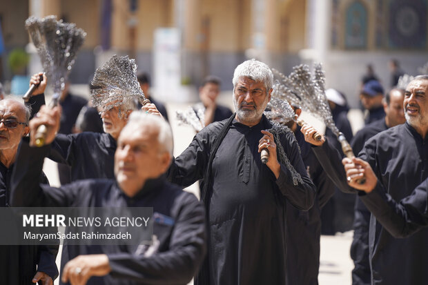 مراسم تاسوعای حسینی در روستای زنجیره علیا