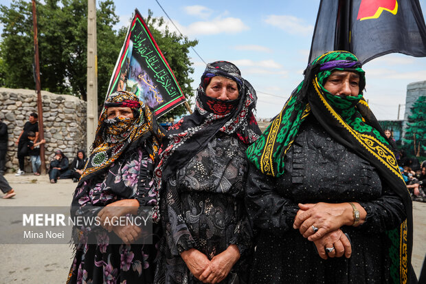 عزاداری تاسوعای حسینی در روستای آللو آذربایجان شرقی