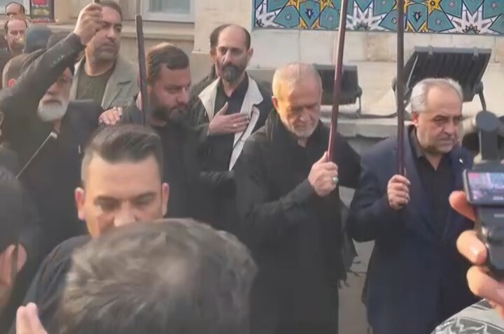 حضور رئیس جمهور در مراسم تاسوعا تبریز