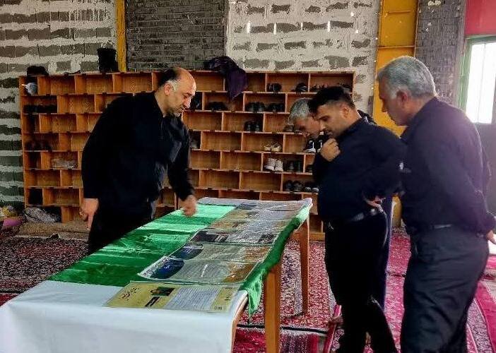 نمایشگاه «پرچم‌داران نهضت حسینی» در گناوه برگزار شد
