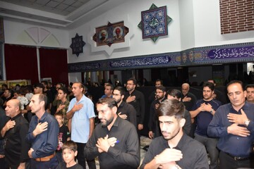 عزاداری عاشقان اباعبدالله الحسین (ع) در مسجد توحید دهدشت