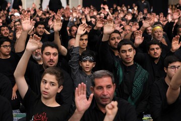آئین کفن پوشان پارس آباد در شام غریبان امام حسین (ع)
