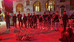 مراسم عزاداری شام غریبان حسینی در لاهیجان