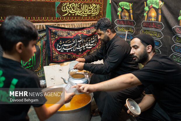 شب عاشورا در شهرک شهید بهشتی مشهد