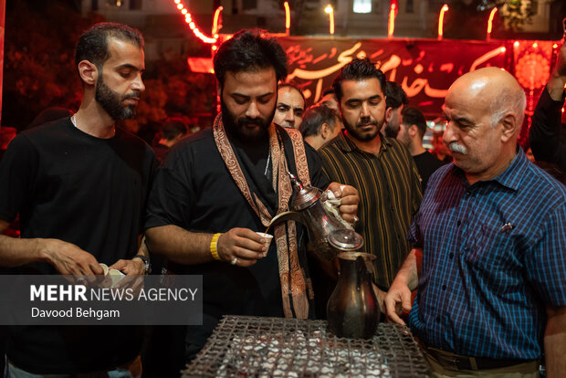 شب عاشورا در شهرک شهید بهشتی مشهد