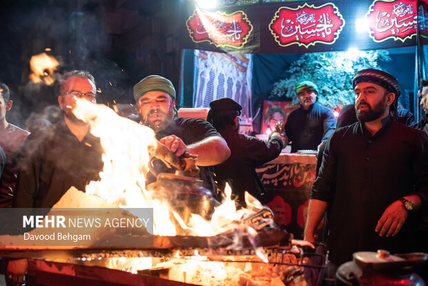 شب عاشورا در شهرک شهید بهشتی مشهد