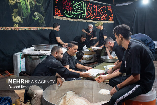 شب عاشورا در شهرک شهید بهشتی مشهد