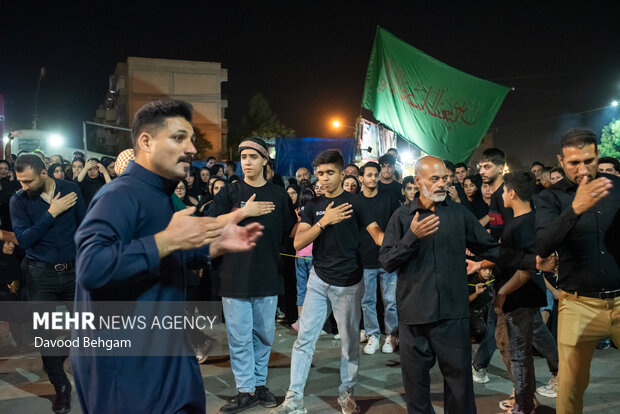 شب عاشورا در شهرک شهید بهشتی مشهد