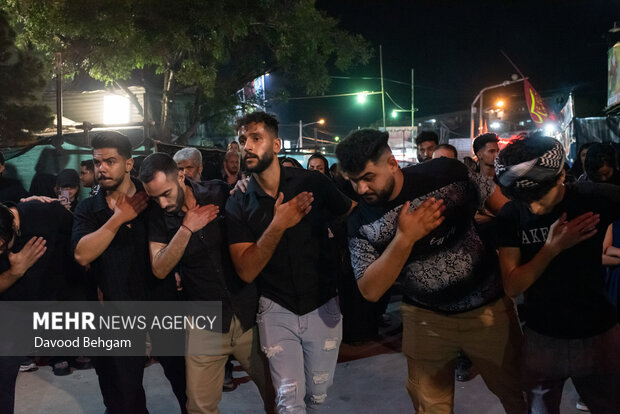 شب عاشورا در شهرک شهید بهشتی مشهد