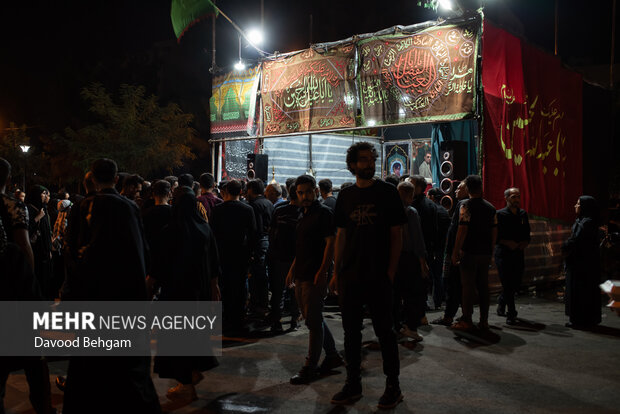 شب عاشورا در شهرک شهید بهشتی مشهد