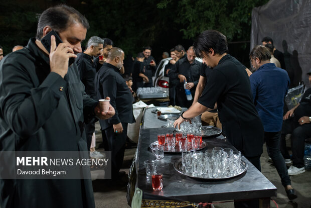 شب عاشورا در شهرک شهید بهشتی مشهد