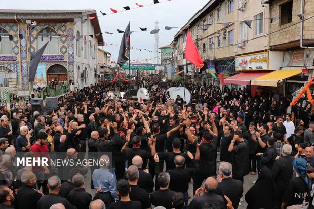 گیلان سراسر حسینیه شد؛ طنین نوای «لبیک یا حسین» در دیار میرزا