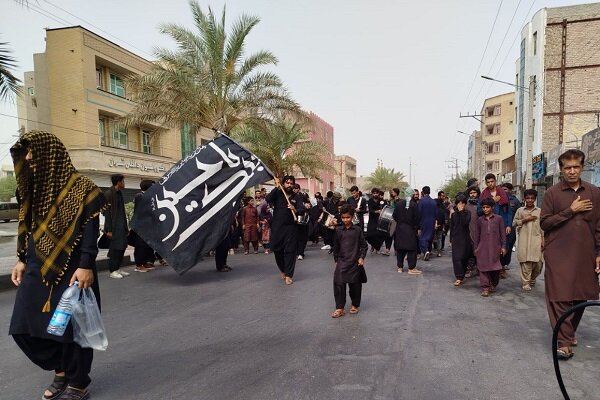 مراسم عزاداری شهادت امام حسن(ع) و رحلت پیامبر(ص) در ایرانشهر